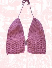 Image 1 of Fairy Monarch Crystal Crochet Top