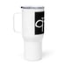 Image of Karma Sanskrit travel mug with a handle