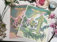 Image 1 of The Moth Tarot Card Riso Print