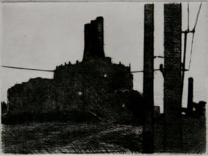 Image of Rouge Nocturne Drypoint print 7/10