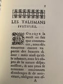 Traité des talismans, fac-similé d'un grimoire de magie de 1658, par Jean Albert Belin, Rare!