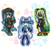 Image 5 of HATSUNE MIKU KEYCHAINS/STICKERS