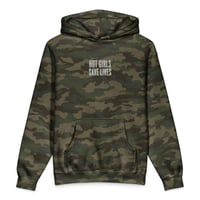 Image 6 of THE HOT GIRLS SAVE LIVES HOODIE - THE CAMO EDIT IN WHITE