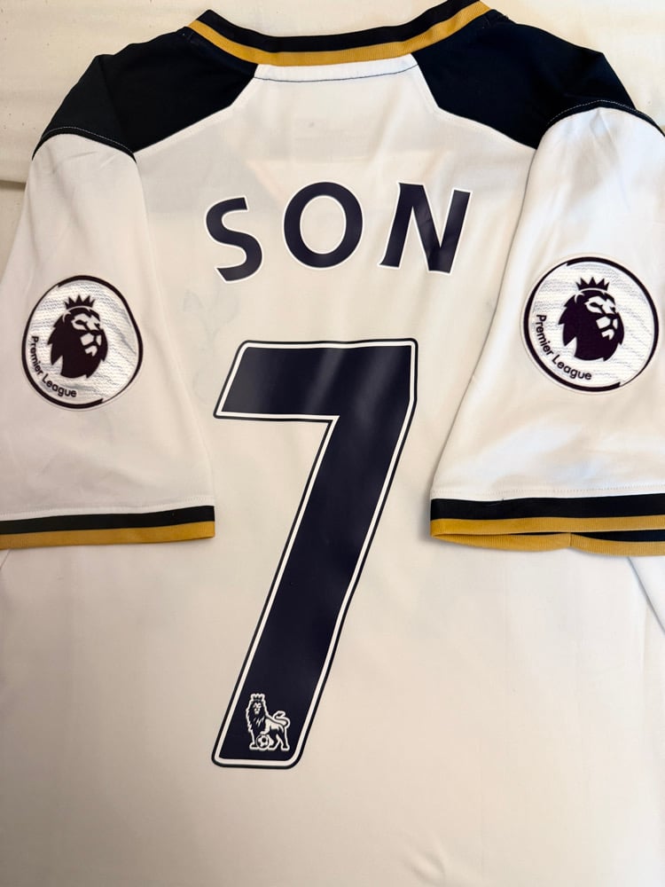 Image of Tottenham Hotspur “SON 7” 2016/17 Home Shirt + PL patches (M)
