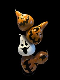 Image 1 of Four Teir Forever Gourd Jack O Lantern Tower
