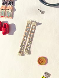 Image 1 of Tape measure earrings Midi Silver
