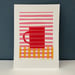 Image of Striped Cup handmade prints 