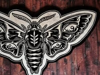 Image 2 of Hummingbird Moth Woodcut
