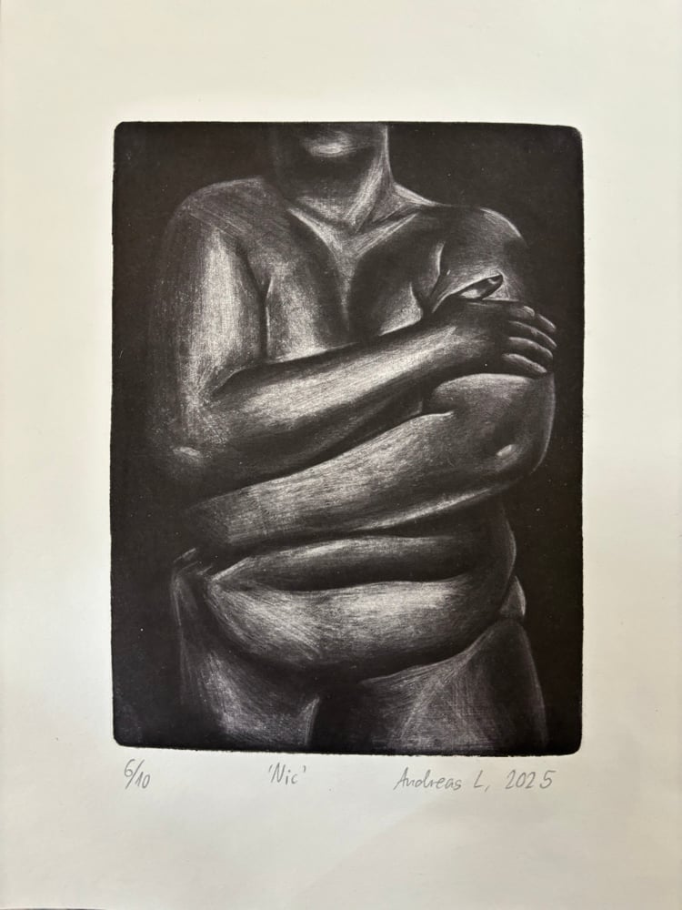 Image of Nic (mezzotint)