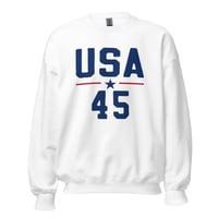 Image 3 of USA 45 TRUMP - Unisex Sweatshirt from PatriotsCo.com