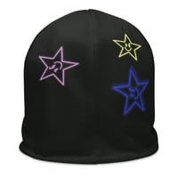 Image 2 of Mean Star Beanie (Black/Colors)