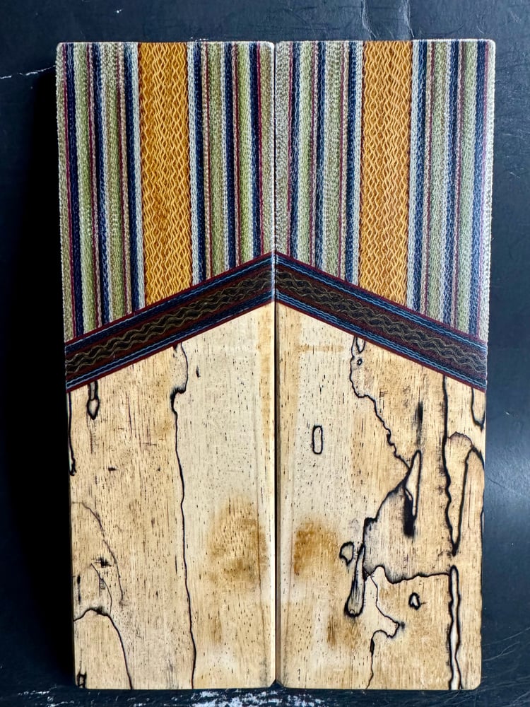 Image of G-carta Micarta & Spalted Tamarind Segmented Knife Scales