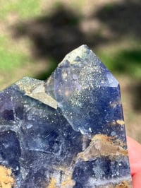 Image 24 of Blue, Green, Purple Fluorite With Pyrite Inclusions Polished Tower #2829