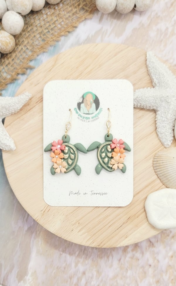 Image of Floral Reef Turtle Dangles