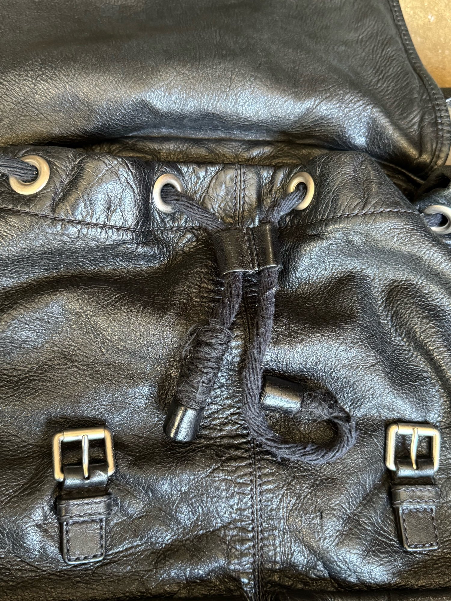 Image of Balenciaga Leather Rucksack CityBag
