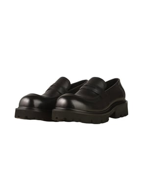 Pre Order-Unisex Black Chunky Loafer