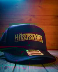Image 1 of Yellow & Black trucker cap