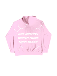 Image 4 of Dreams Sweatsuit - Light Pink W/White 
