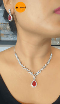 Image 3 of Muna_Premium Quality Australian Diamond Pendant Set  