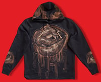 Image 1 of “DARK ARTS” BLEACH PAINTED PULLOVER HOODIE