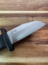 Image 5 of Demko Armiger 2 Shark Foot Fixed Knife 2" 4034 Steel Blade Black TPR Handle