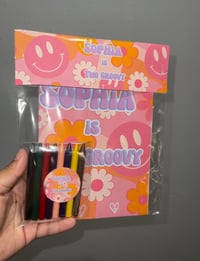 Image 2 of Activity/ Coloring Book with crayons (A Dozen)