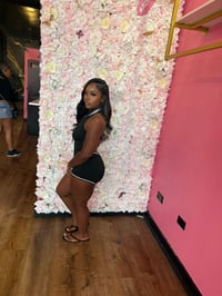 Image 2 of black halter romper 