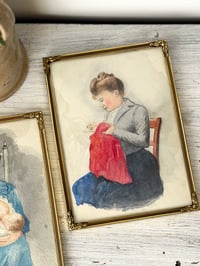 Image 3 of Lot de cadres - aquarelles début XXe