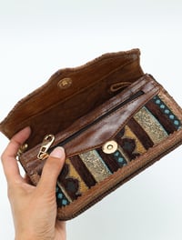 Image 13 of Syrian Leather Clutch Bags Geometric Print