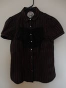 Image of Striped Button-Up Shirt 