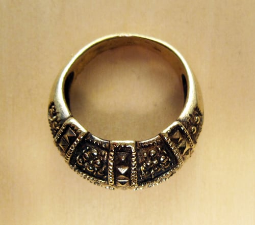 Image of DOMED BLING ring