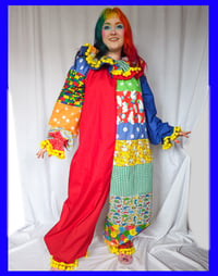 Image 1 of Colourful Patchwork Clownsuit "S"