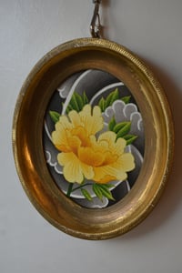 Image 1 of Oval Yellow Peony