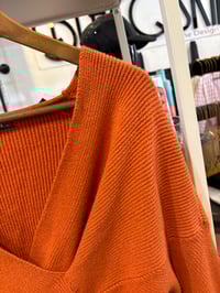 Image 3 of Rust crop sweater 