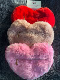 Image 4 of Heart Shaped Fur Bag