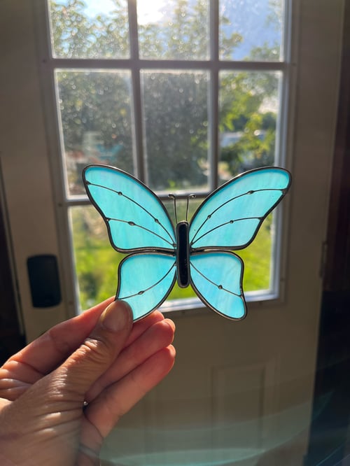 Image of Skinny Classic Butterfly - stained glass