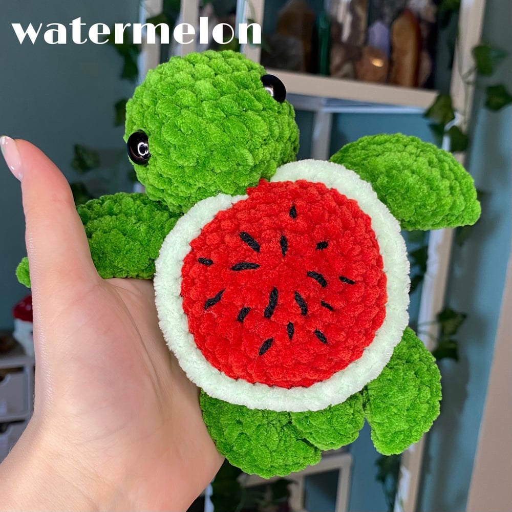 Image of Crochet Fruit Turtle (6 options)