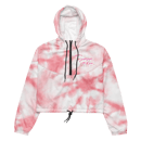 Image 2 of Ladies Cropped Windbreaker Hoodie (Tie Dye)