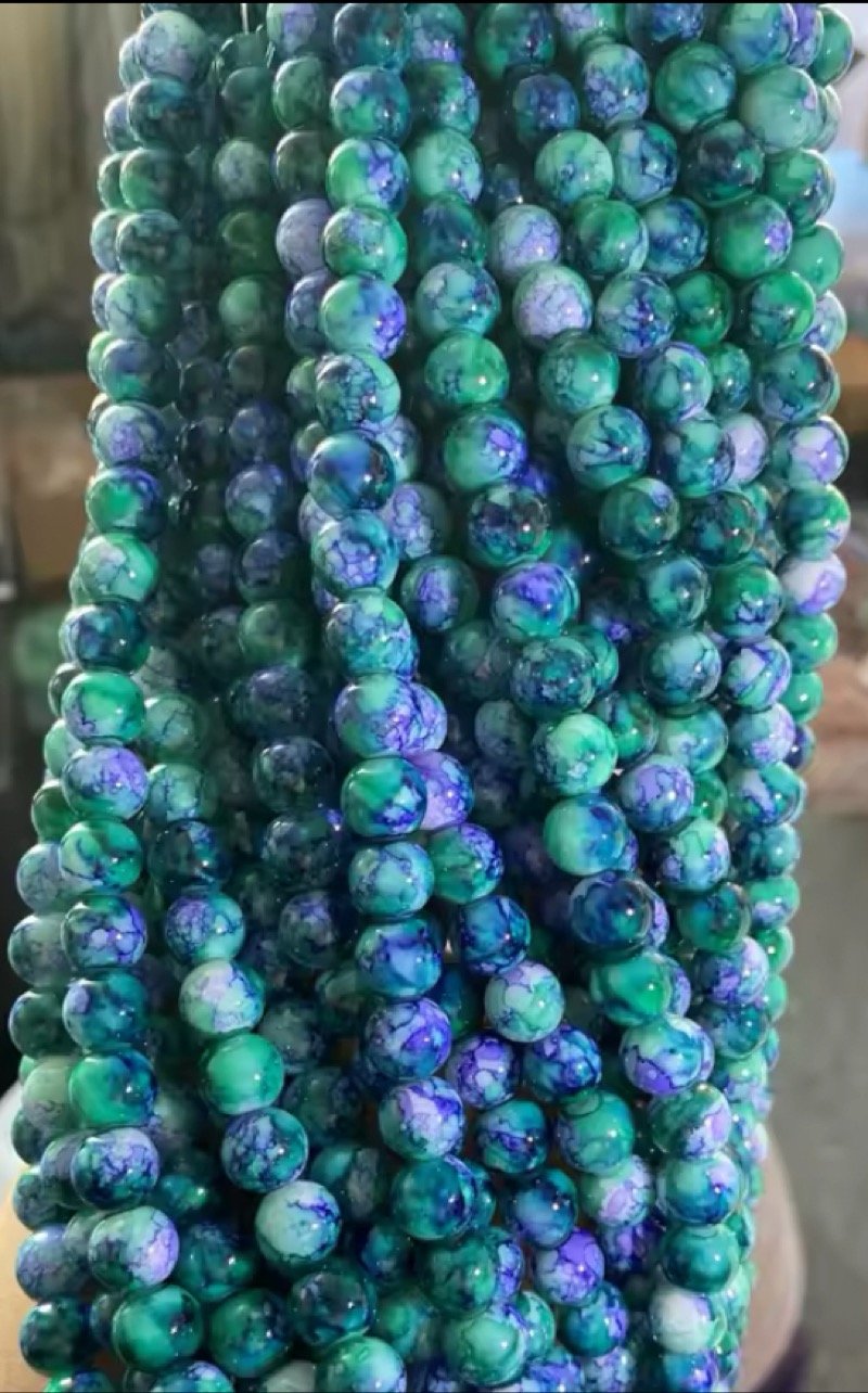 Image of Blue Jean Bead #51