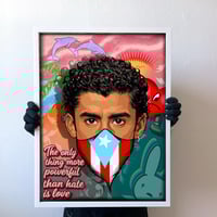 18x24 BAD BUNNY PRINT LIGHT BLUE (PRE ORDER)