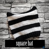 Image 2 of Chunky knit cat hat