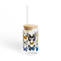 Image 6 of Butterfly Sipper Glass (16oz)  with Bamboo Lid & Straw MOTHER'S DAY LIMITED EDITION 