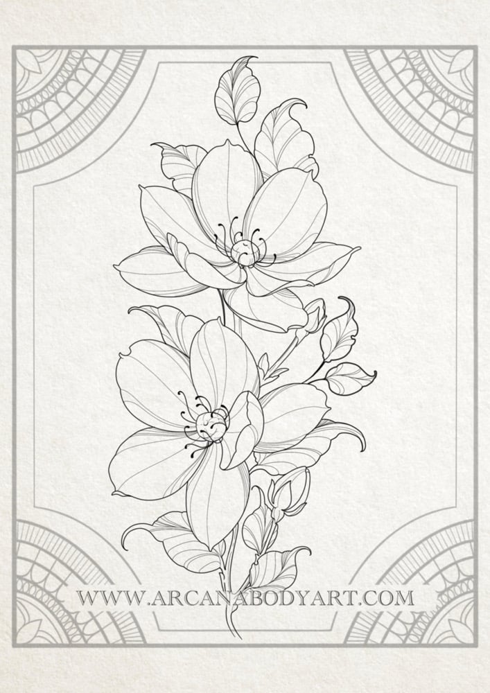 Image of Gravure florale