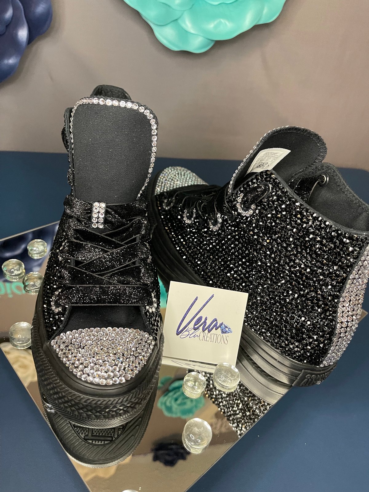 Image of CUSTOM BLINGED SNEAKERS