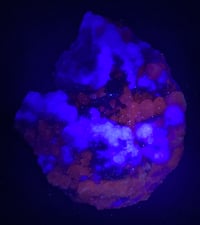 Image 11 of Green Fluorite & Druzy Quartz With UV Calcite Specimen #1840