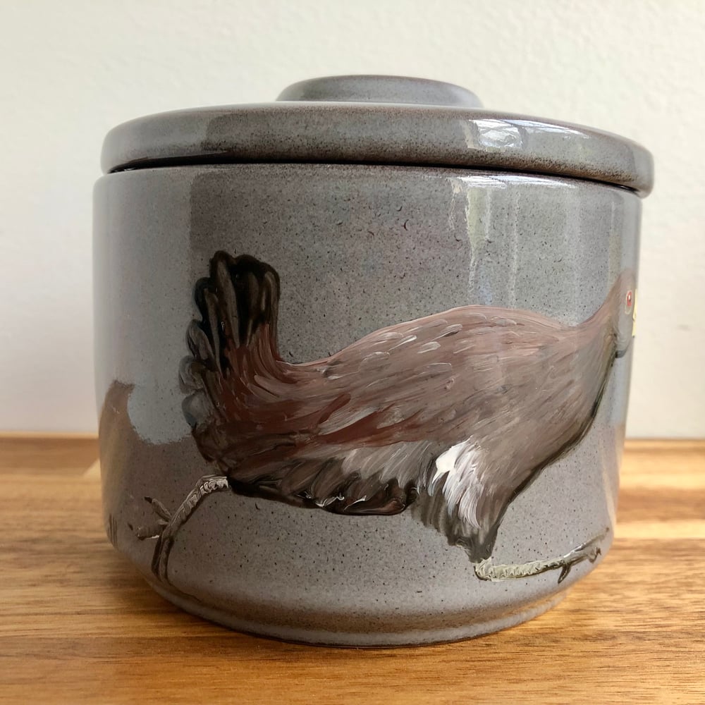 Tasmanian Nativehen Ceramic Canister