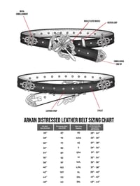 Image 2 of SS26 Arkan Distressed Leather Belt