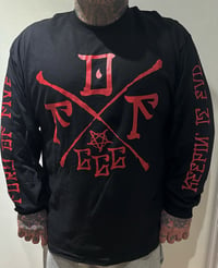 Long Sleeve T-Shirt (red lettering)