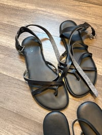 Image 2 of 2 pair of Torrid black sandals 11W