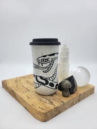 White Serpent Travel Mug